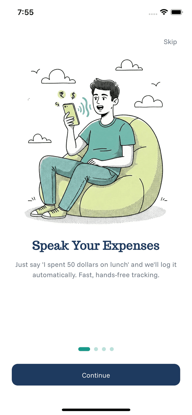 Speak Your Expenses